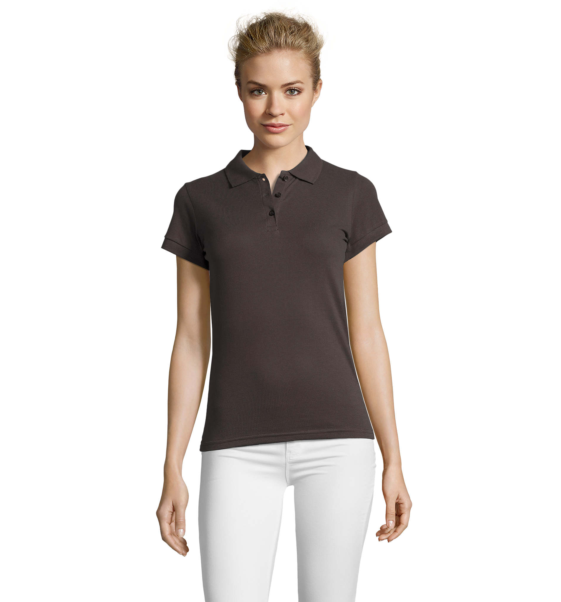 Polo personnalisable pour femme 180g - PERFECT Gris foncé